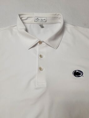 Penn State Nittany Lions Shirt Peter Millar Polo Golf Summer Comfort White XXL